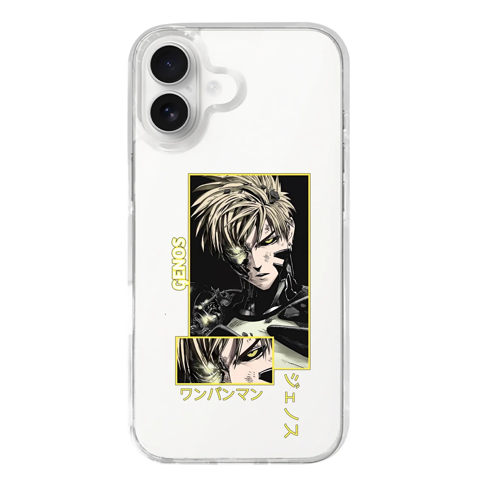 ワンパンマン グッズ ジェノス - iPhone 17シリーズ 透明スマホケース – 薄型・耐衝撃・精密フィット保護カバー